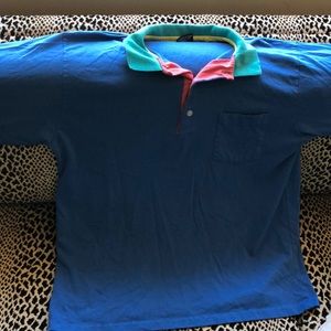 Vintage multicolored polo style shirt